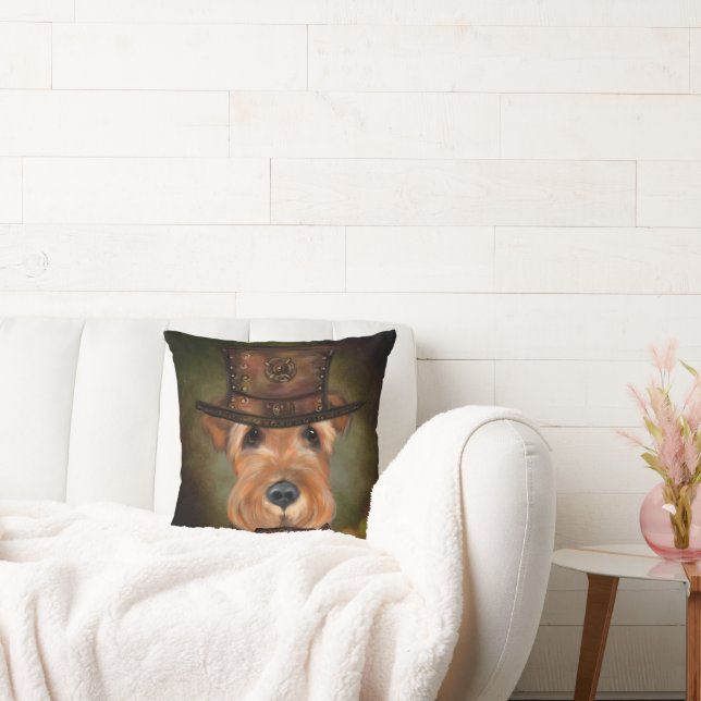 AIREDALE TERRIER KUSSEN (Bank)