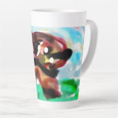 Airedale Terrier Latte Mok (Rechterhoek)