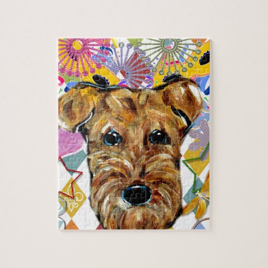 AIREDALE TERRIËR LEGPUZZEL (Verticaal)