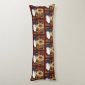 Airedale Terrier Lichaamskussen (Achterkant (Verticaal))