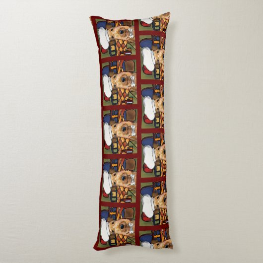 Airedale Terrier Lichaamskussen (Achterkant (Verticaal))