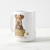 🐾 Airedale Terrier Liefhebber 🐾 Koffiemok (Voorkant links)