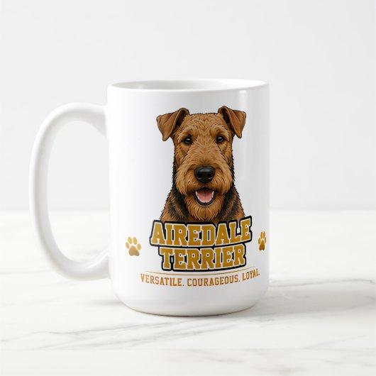 🐾 Airedale Terrier Liefhebber 🐾 Koffiemok (Links)