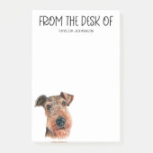 Airedale Terrier liefhebber Post-it® Notes (Voorkant)