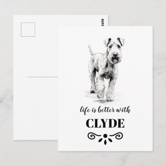 Airedale Terrier Life is beter aangepaste hondenna Briefkaart (Voorkant / Achterkant)