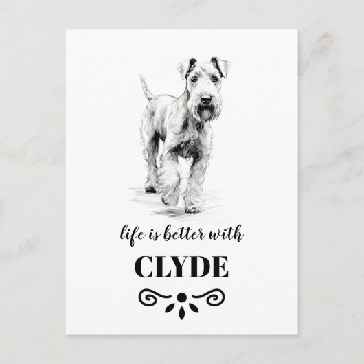 Airedale Terrier Life is beter aangepaste hondenna Briefkaart (Voorkant)