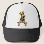 Airedale Terrier Line Art Trucker Pet (Voorkant)