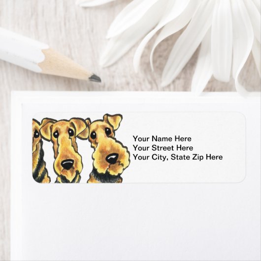 Airedale Terrier Lover Etiket (Insitu)