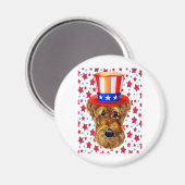 AIREDALE TERRIËR MAGNEET (Voorkant / Achterkant)