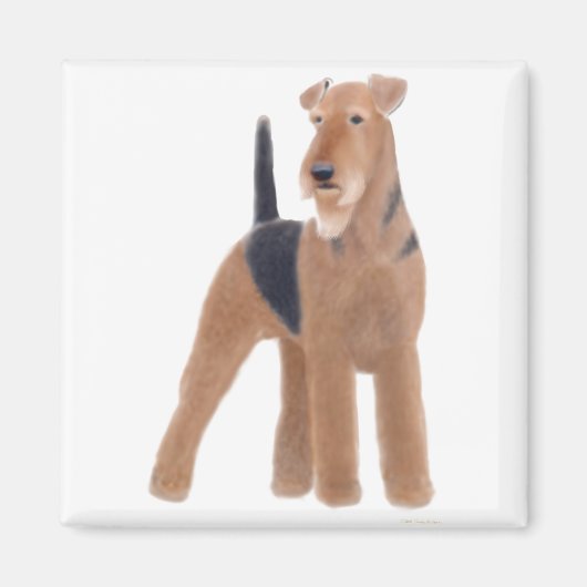 Airedale Terrier Magneet (Voorkant)