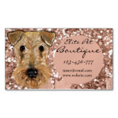 AIREDALE TERRIER MAGNETISCH VISITEKAARTJE (Voorkant)