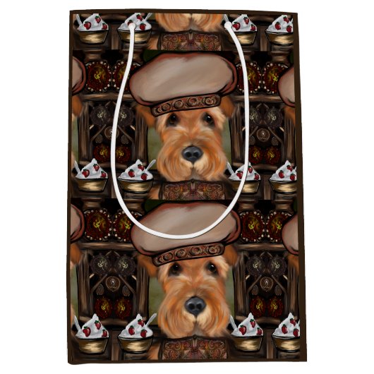 AIREDALE TERRIER MEDIUM CADEAUZAKJE (Voorkant)