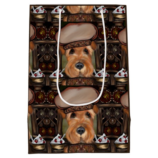 AIREDALE TERRIER MEDIUM CADEAUZAKJE (Achterkant)