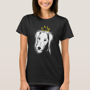 Airedale Terrier met Kroon T-shirt