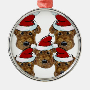 AIREDALE TERRIËR METALEN ORNAMENT