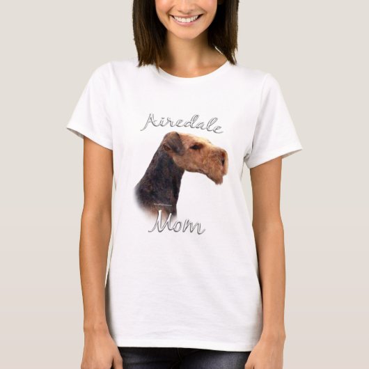Airedale Terriër Moeder 2 T-shirt (Voorkant)