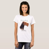 Airedale Terriër Moeder 2 T-shirt (Voorkant volledig)