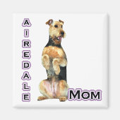 Airedale Terrier Moeder 4 - Magneet (Voorkant)
