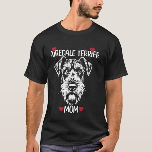 Airedale Terrier Moeder T-shirt (Voorkant)