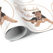 Airedale Terrier Moederdag Cadeaupapier (Rol Hoek)