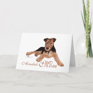 Airedale Terrier Moederdag Kaart
