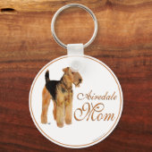 Airedale Terrier Moederdag Sleutelhanger (Voorkant)
