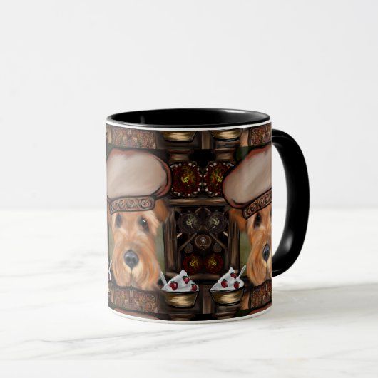 Airedale Terrier Mok (Voorkant rechts)