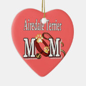 Airedale Terrier MOM Keramisch Ornament (Rechts)