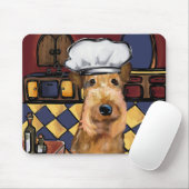 Airedale terriër muismat (Met muis)