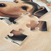  Airedale Terrier Naadloos Legpuzzel (Zijkant)