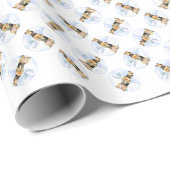 Airedale Terrier Noel Cadeaupapier (Rol Hoek)