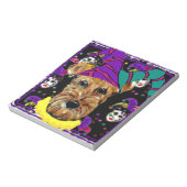 AIREDALE TERRIER NOTITIEBLOK (Linkerzijde)