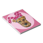 AIREDALE TERRIER NOTITIEBLOK (Schuin)