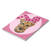 AIREDALE TERRIER NOTITIEBLOK (Linkerzijde)