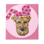 AIREDALE TERRIER NOTITIEBLOK (Voorkant)