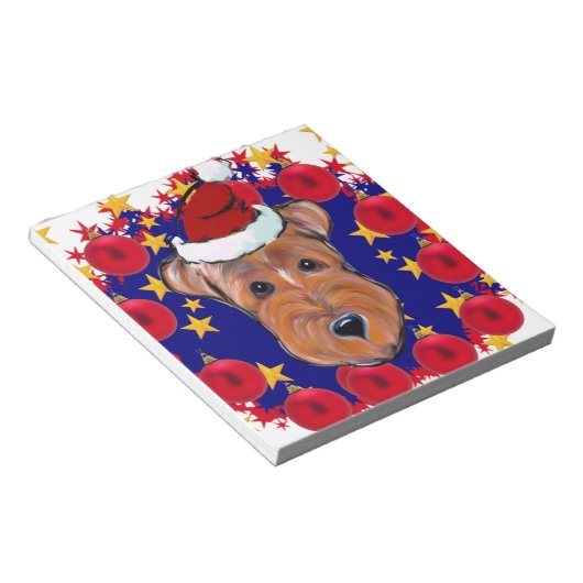 AIREDALE TERRIER NOTITIEBLOK (Schuin)