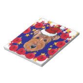 AIREDALE TERRIER NOTITIEBLOK (Linkerzijde)