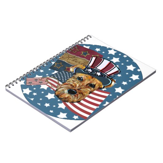 AIREDALE TERRIER NOTITIEBOEK (Linkerzijde)