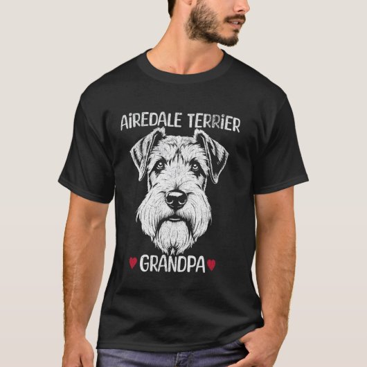 Airedale Terrier Opa 1 T-shirt (Voorkant)