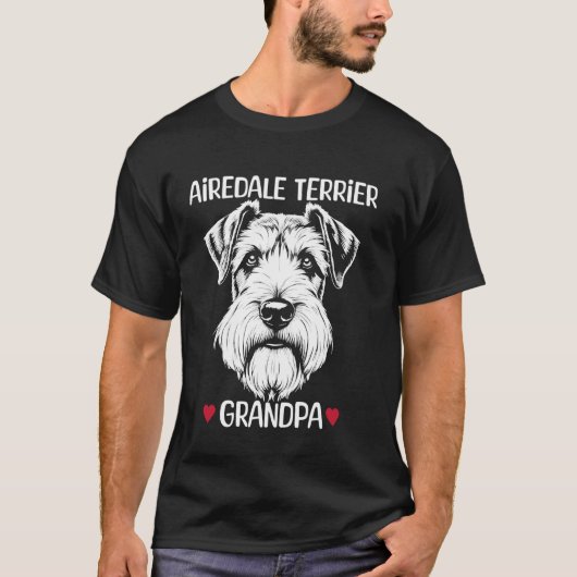 Airedale Terrier Opa 2 T-shirt (Voorkant)