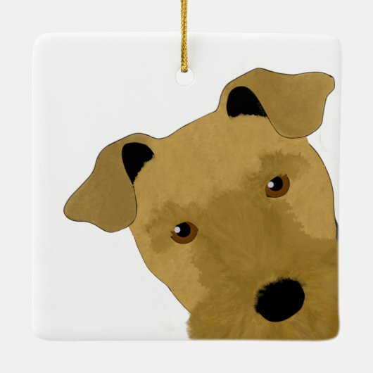 Airedale Terrier Ornament (Achterkant)