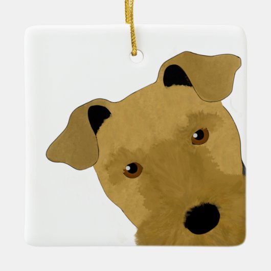 Airedale Terrier Ornament (Voorkant)
