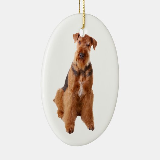 Airedale Terrier Ornament (Rechts)