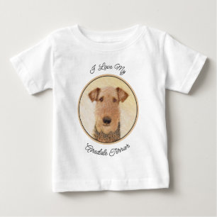 Airedale Terrier Painting - Cute Original Art