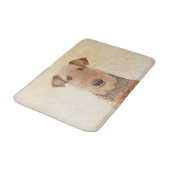 Airedale Terrier Painting - Cute Original Art Badmat (Gekanteld)