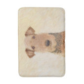 Airedale Terrier Painting - Cute Original Art Badmat (Voorkant Verticaal)