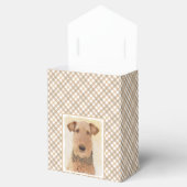 Airedale Terrier Painting - Cute Original Art Bedankdoosjes (Geopend)