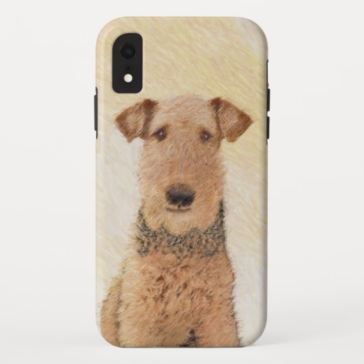 Airedale Terrier Painting - Cute Original Art Case-Mate iPhone Case (Achterkant)