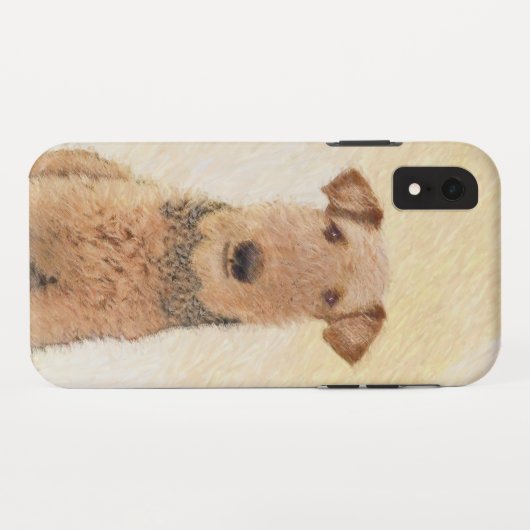 Airedale Terrier Painting - Cute Original Art Case-Mate iPhone Case (Achterkant (horizontaal))
