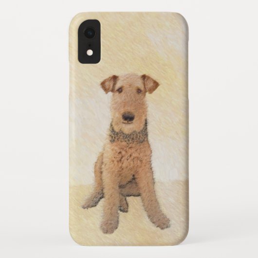 Airedale Terrier Painting - Cute Original Art Case-Mate iPhone Case (Achterkant)